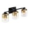 Designers Fountain Gatsby 24 in. 3-Light Matte Black Vanity Light with Gold Ombre Shades for Bathrooms D306M-3B-MB - alternate 4